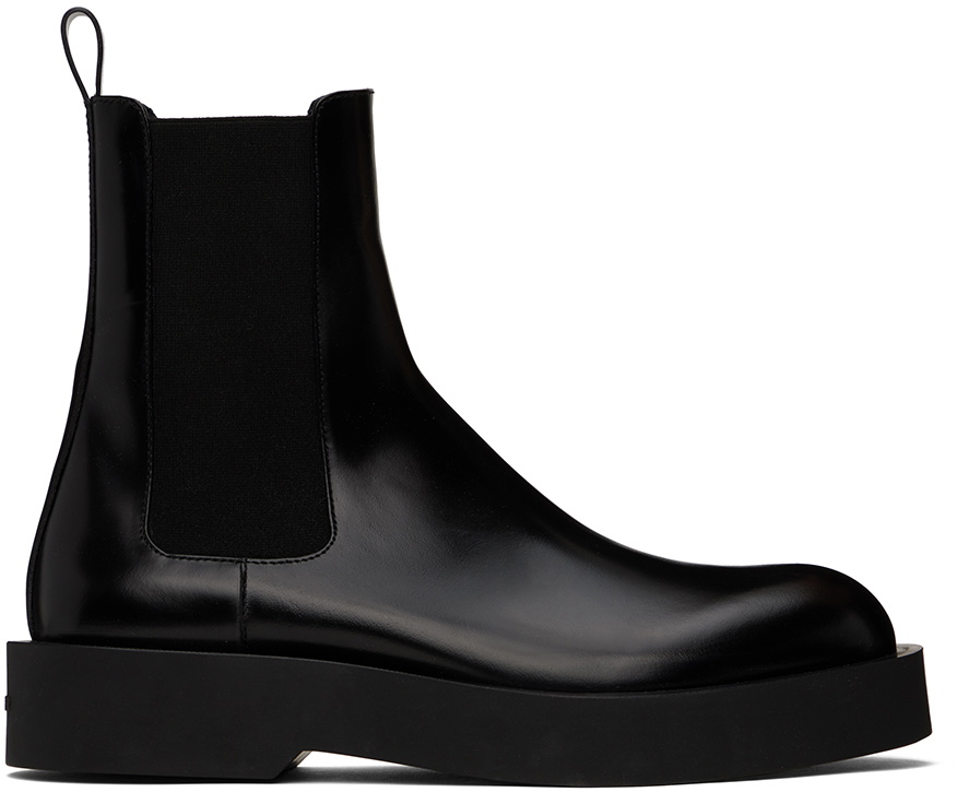Jil Sander Black Calfskin Chelsea Boots