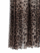 DOLCE & GABBANA - Leopard Print Wide Chiffon Pants