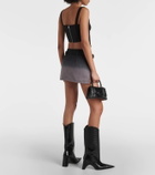 Dion Lee Utility wrap denim miniskirt