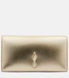 Christian Louboutin Bettina Small metallic leather clutch