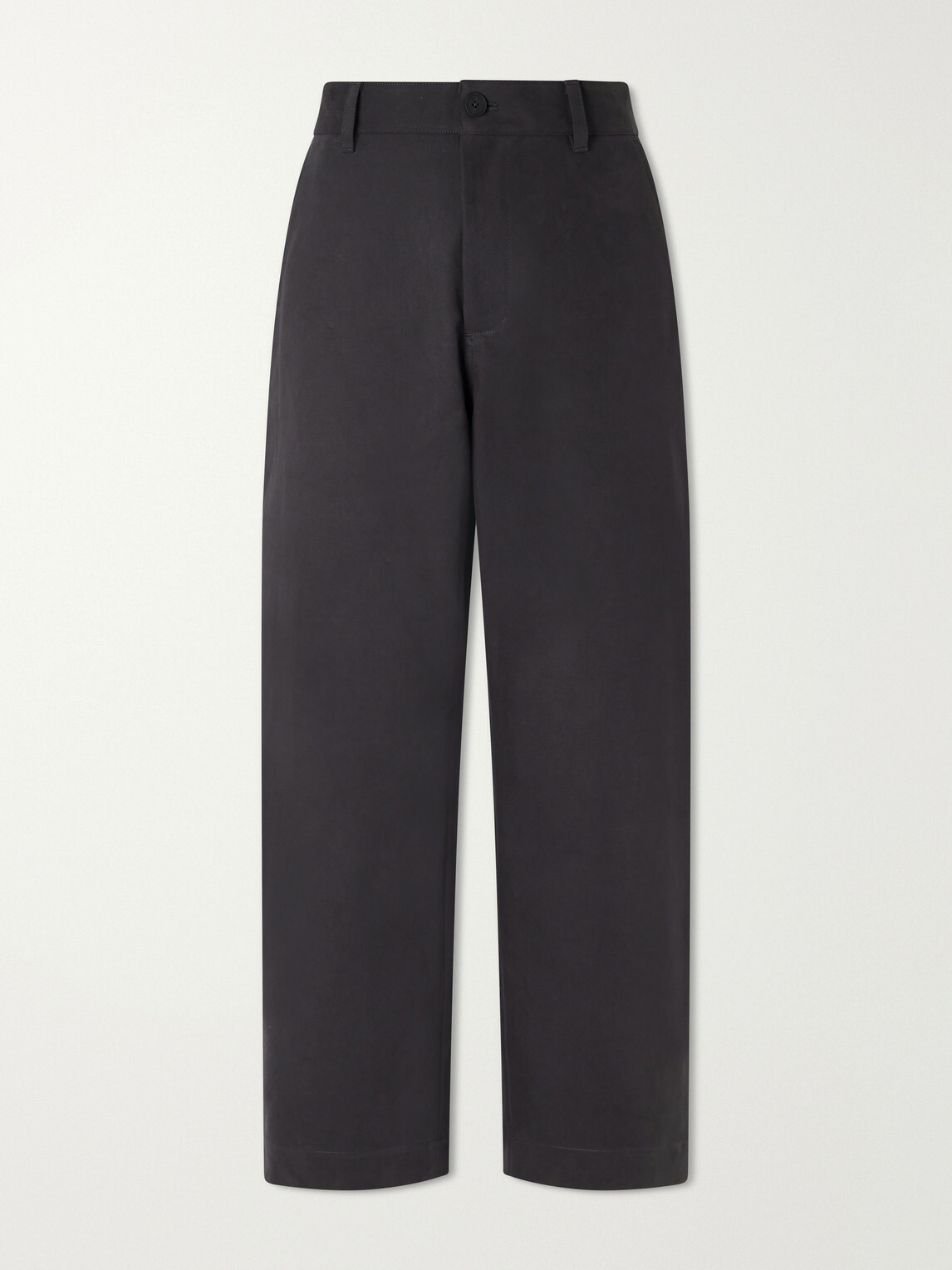 Studio Nicholson - Barrel-Leg Cotton-Twill Trousers - Gray