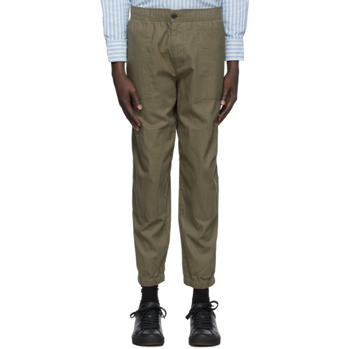 Photo: rag and bone Green Linen Zac Field Trousers