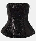 Giuseppe di Morabito Sequined bustier top