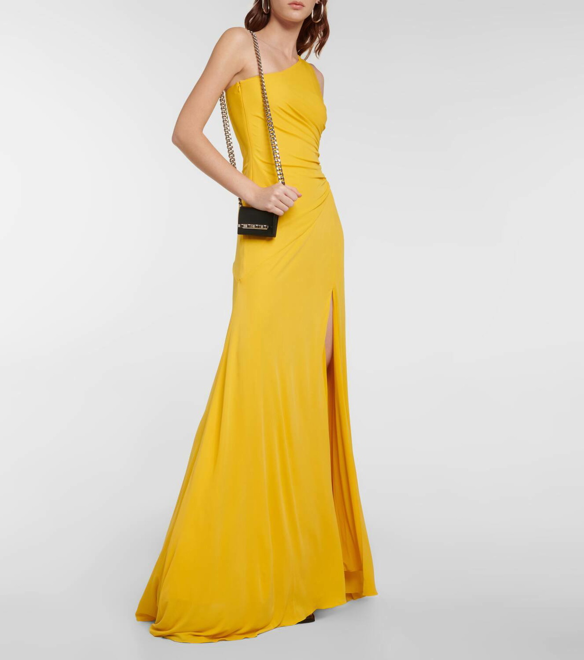 alexander mcqueen one shoulder dress Alexander McQueen One Shoulder Ruffle Dress UFO No More
