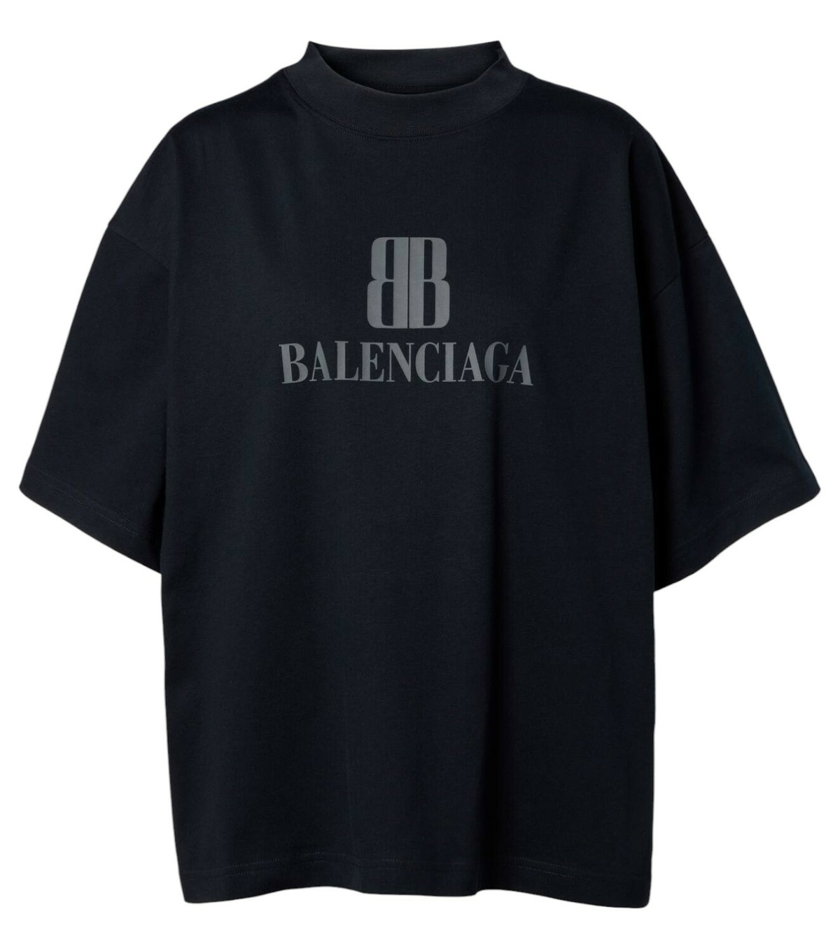 超話題新作 Black Balenciaga Rainbow Balenciaga T-Shirt Fitted BB トップス