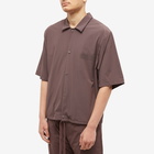 Fear of God ESSENTIALS Men's Nylon Short Sleeve Shirt in Plum