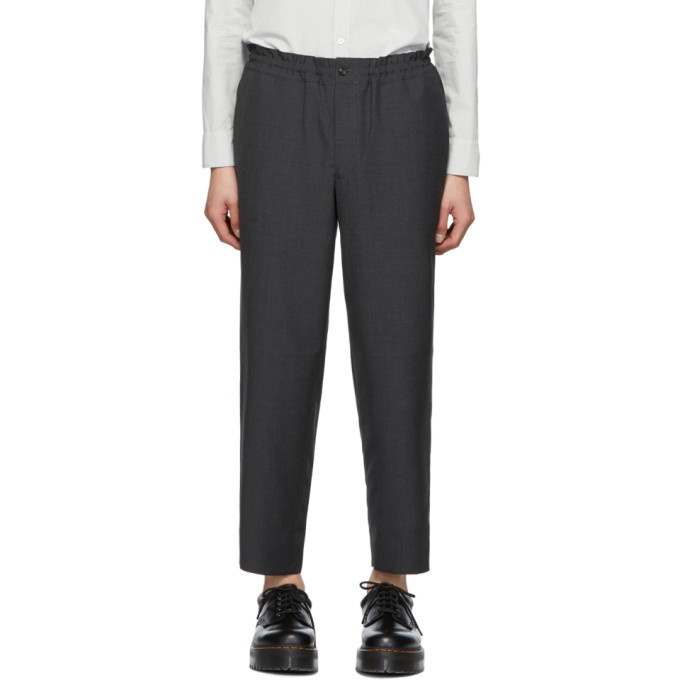 Photo: Comme des Garcons Homme Deux Grey Tropical Wool Trousers