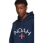 Noah NYC Navy Logo Hoodie