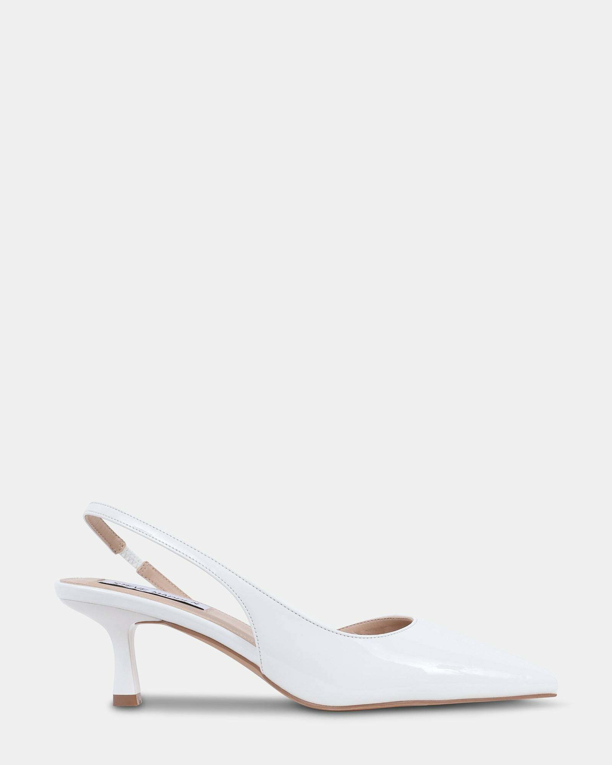 Steve Madden Devour Heels in White Patent