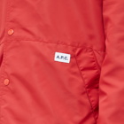 A.P.C. Men's Aleski Coach Jacket in Red