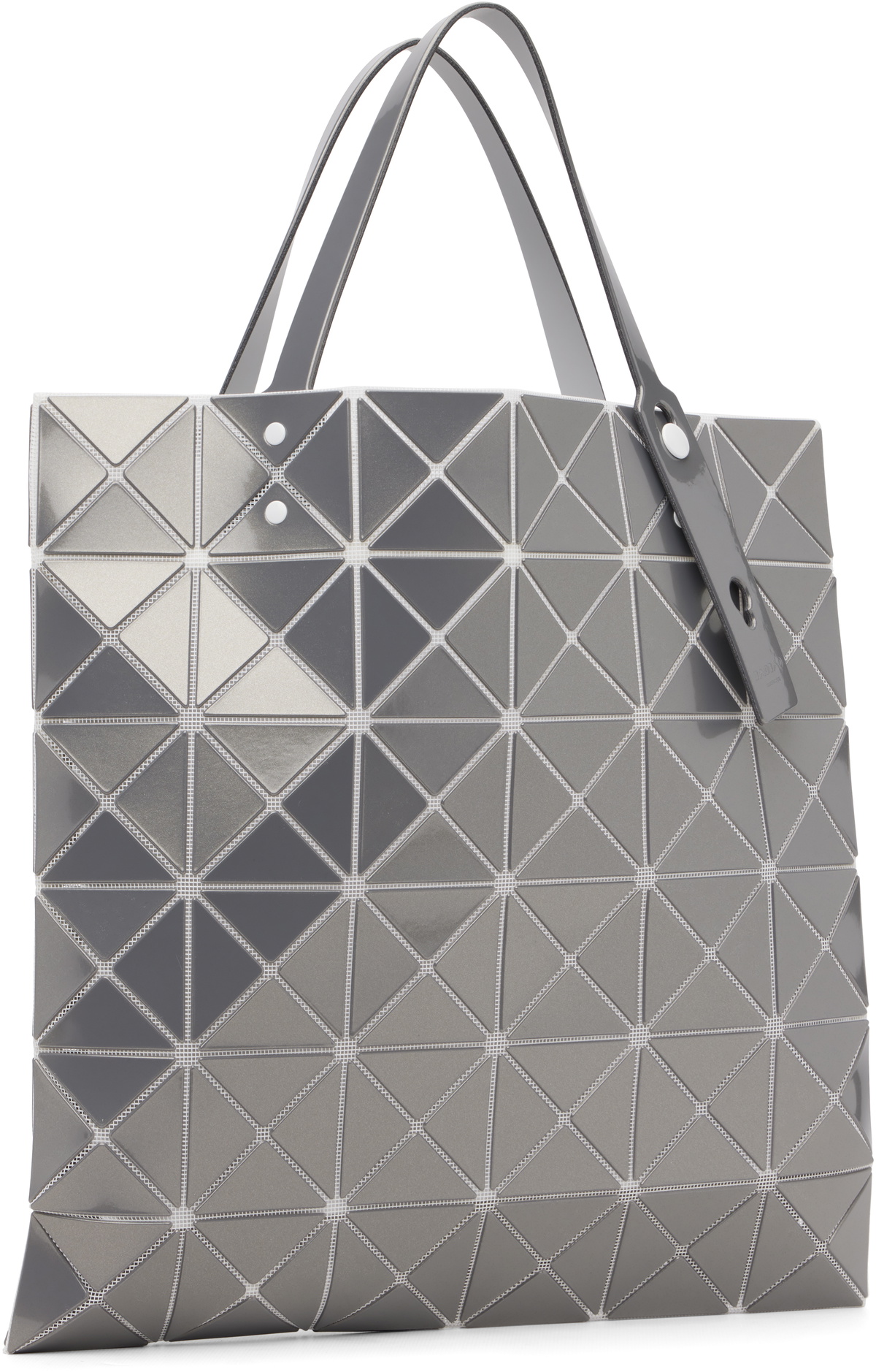 BAO BAO ISSEY MIYAKE Silver Lucent Metallic Tote