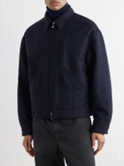 Valstar - Brushed Virgin Wool-Twill Bomber Jacket - Blue