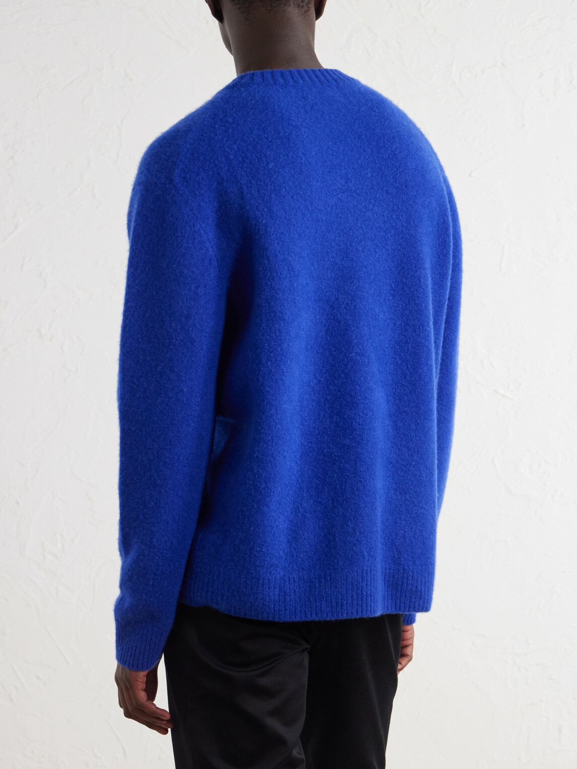 Mr P. - Brushed-Cashmere Sweater - Blue