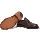 Tricker's - Adam Pebble-Grain Leather Penny Loafers - Brown