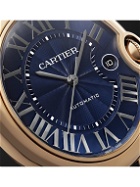 Cartier - Ballon Bleu de Cartier Automatic 42mm 18-Karat Pink Gold and Alligator Watch, Ref. No. WGBB0036