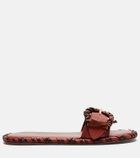 Zimmermann Alchemy leather slides