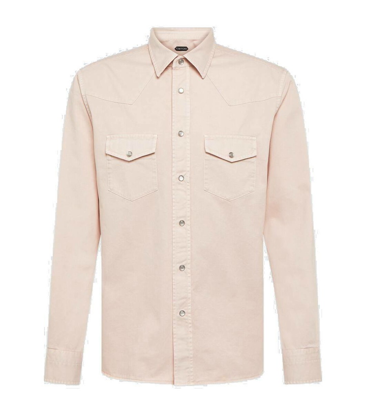 Photo: Tom Ford Cotton twill Western shirt