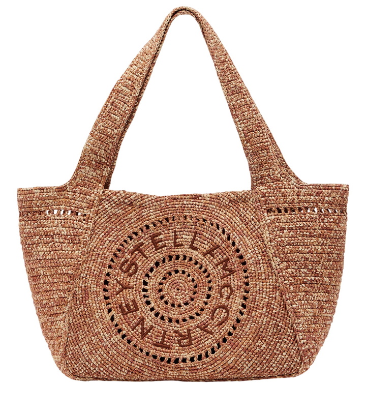 Photo: Stella McCartney Logo raffia tote bag