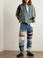 Greg Lauren - Mixed Army Patchwork Cotton-Blend Jacket - Green