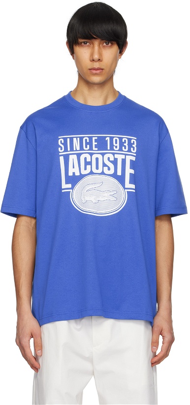 Photo: Lacoste Blue Loose-Fit T-Shirt
