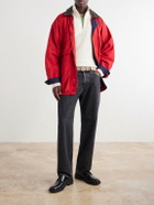 Aimé Leon Dore - Felted Wool-Blend Half-Zip Sweater - White