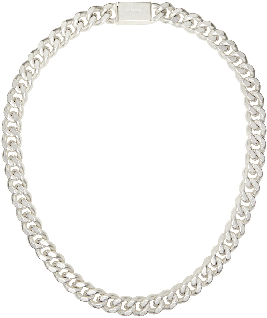 Jil Sander Silver Groumette Necklace