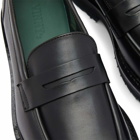 VINNYs Men's VINNY's Richee Lug Sole Penny Loafer in Black Crust Leather