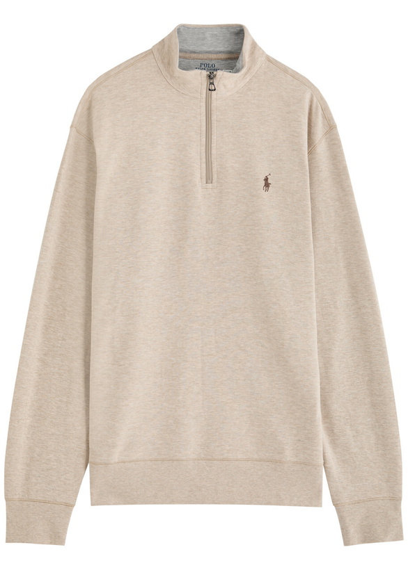 Photo: Polo Ralph Lauren Half-zip Jersey Sweatshirt Beige