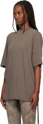 Rick Owens DRKSHDW Brown Temple Jumbo SS T-shirt