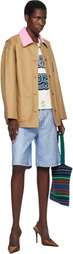 Casablanca Tan Cotton Workwear Jacket