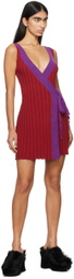 Eckhaus Latta Purple & Red Twyla Minidress