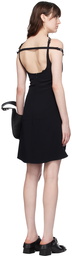 Courrèges Black Ellipse Minidress