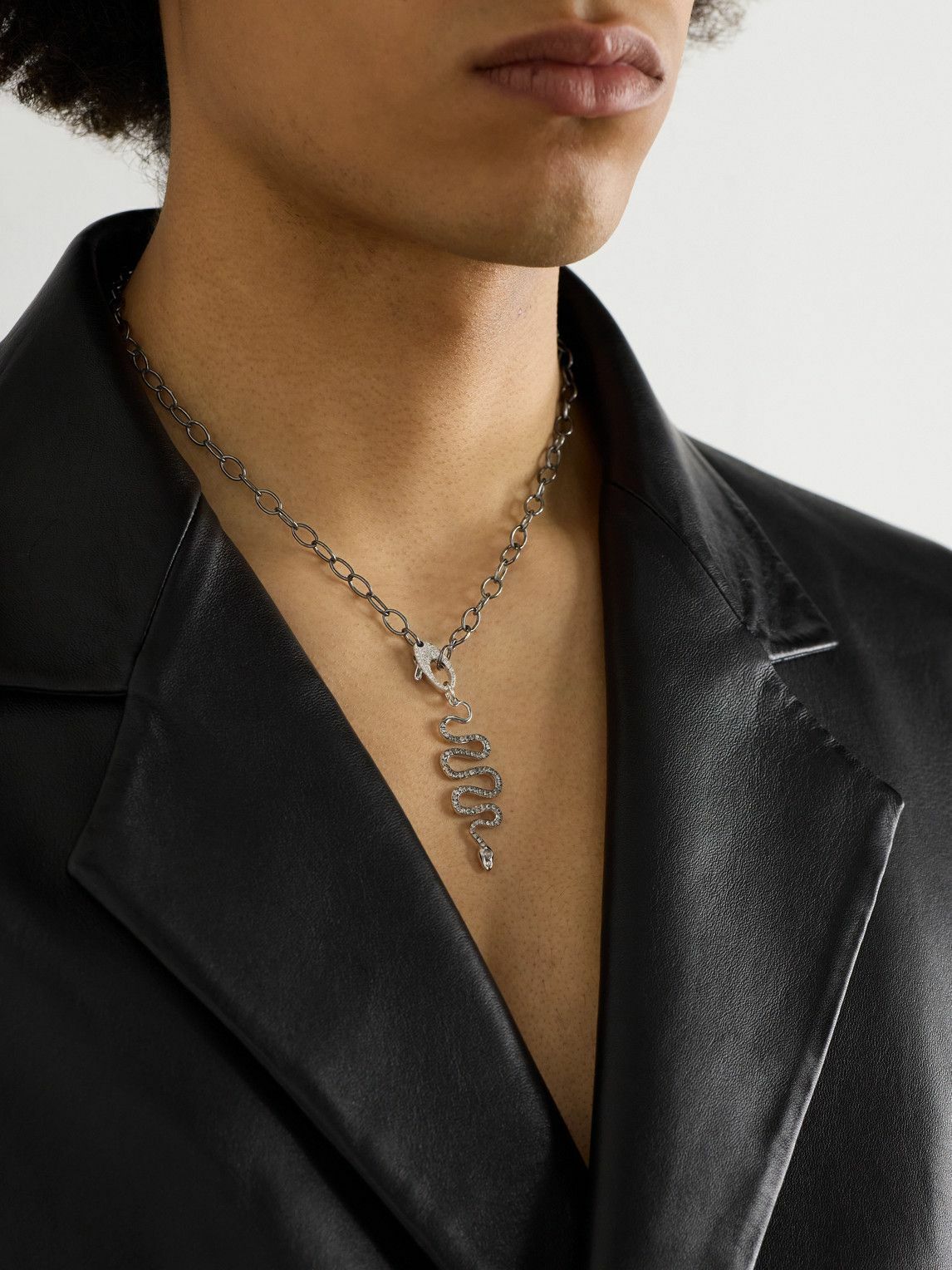 Ileana Makri - White Gold Diamond Necklace