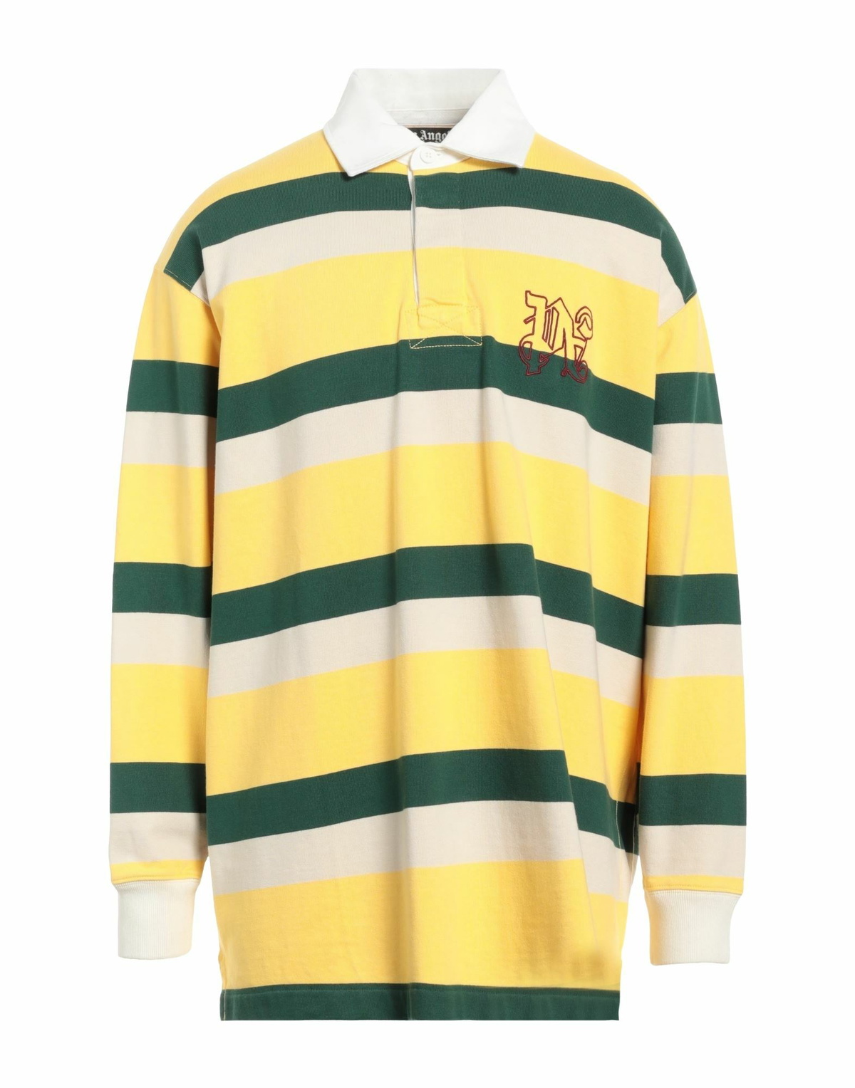 Palm Angels Mens Polo shirt in Yellow