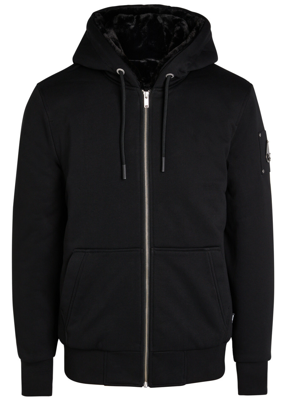 Moose Knuckles Classic Bunny Padded Hooded Cotton-blend Jacket Black