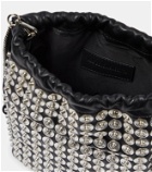 Ann Demeulemeester Edia Mini embellished leather bucket bag