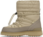 SUICOKE Beige BOWER-TRevab-HI-LACE Boots