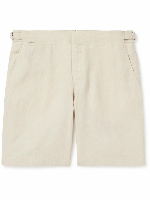 Photo: Orlebar Brown - Norwich Straight-Leg Linen Shorts - Neutrals