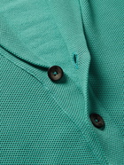 BOGLIOLI - Shawl-Collar Cotton-Piqué Cardigan - Blue