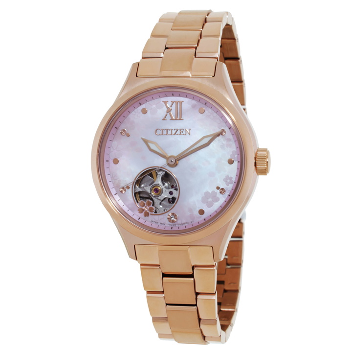 Photo: Citizen Automatic Mother of Pearl Dial Ladies Watch PC1017-96W