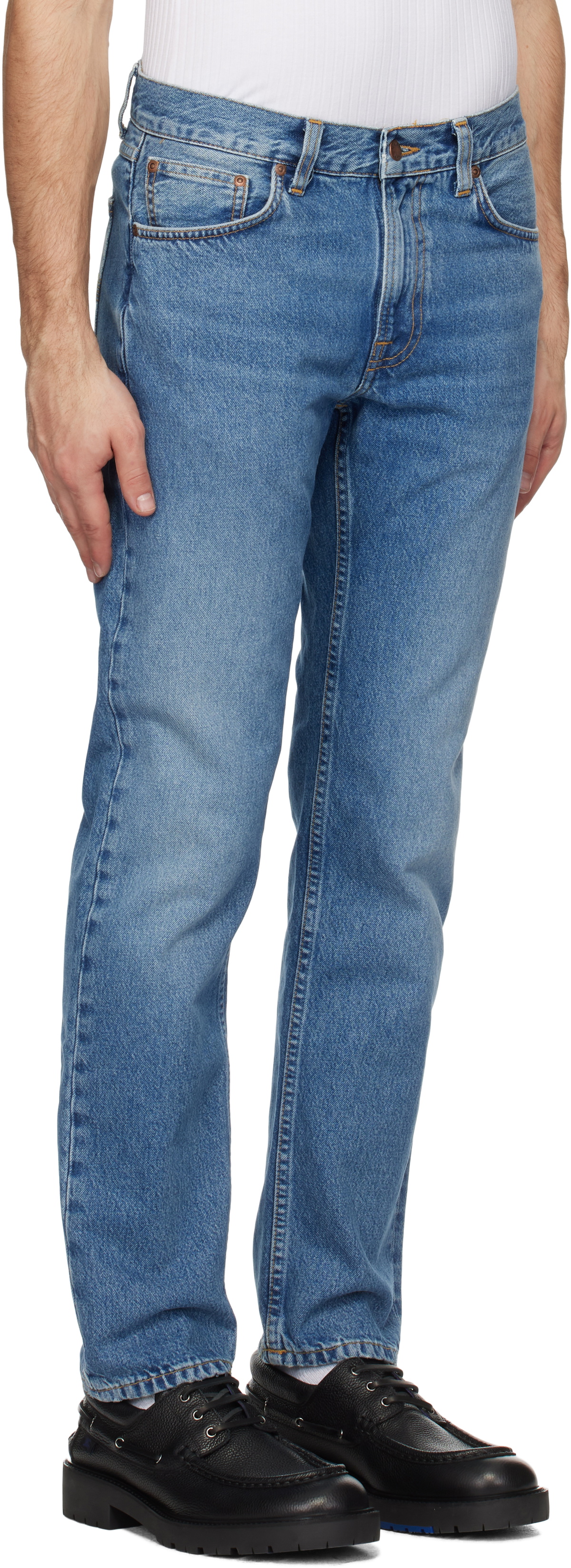 Nudie Jeans Blue Gritty Jackson Jeans
