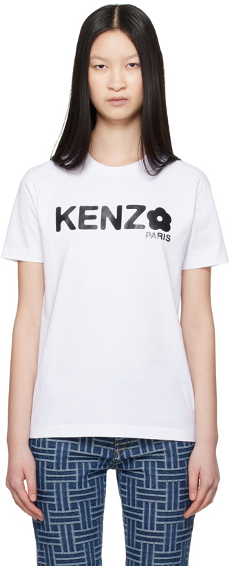 Photo: Kenzo White Kenzo Paris Boke Flower 2.0 T-Shirt