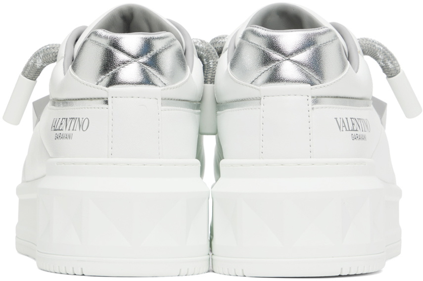 Valentino Garavani White One Stud Low-Top Sneakers Valentino
