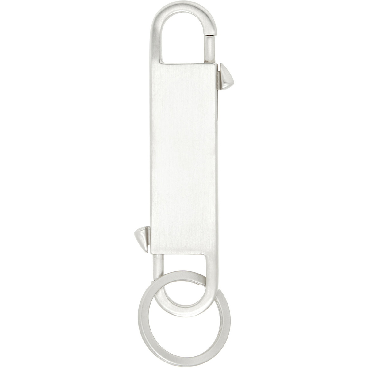 Rick Owens Silver Temple Gemini Keychain