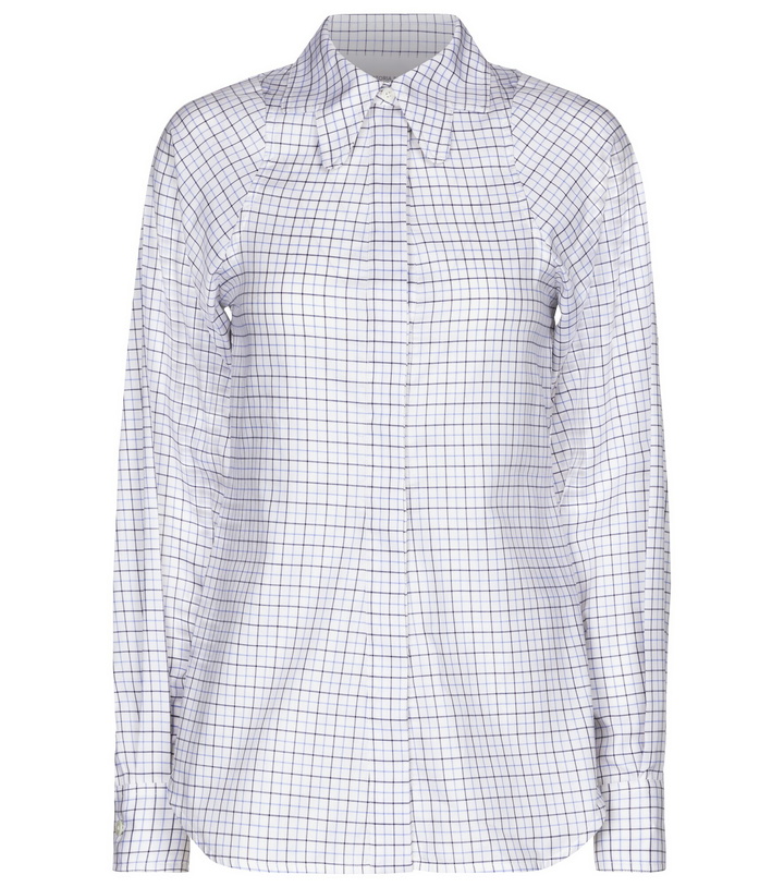 Photo: Victoria Beckham - Checked cotton twill shirt