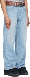 ERL Blue Woven Jeans