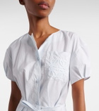 Loewe Paula's Ibiza Anagram cotton-blend shirt dress