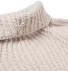 Berluti - Ribbed Cashmere Rollneck Sweater - Men - Ecru