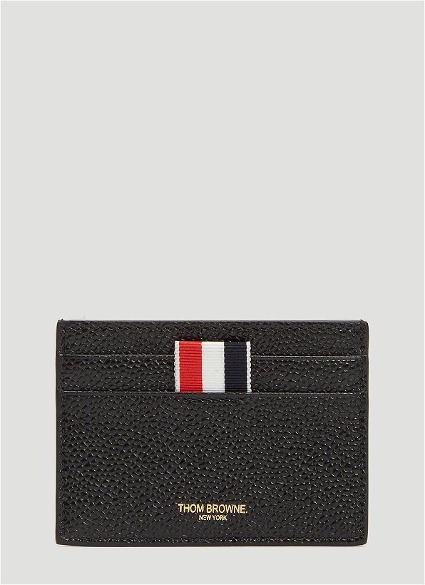Photo: Pebbled Leather Card Holder in Black