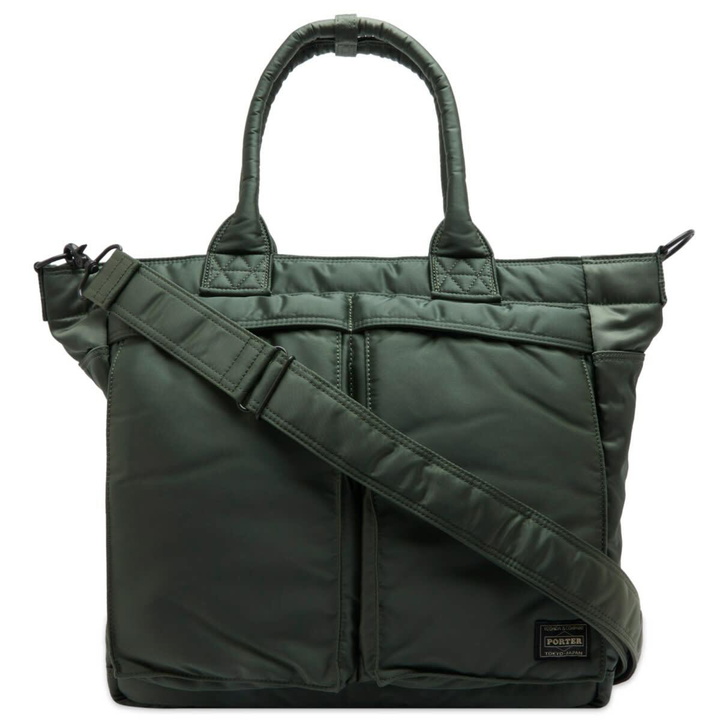 Photo: Porter-Yoshida & Co. Tanker Tote Bag - Medium in Sage Green 